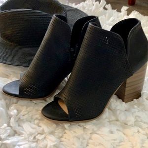 Low Heel Open Toe Booties